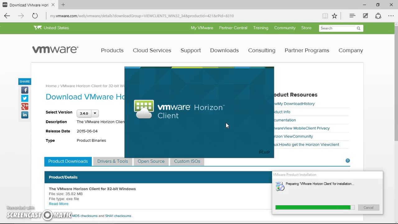 vmware horizon view client 5.4